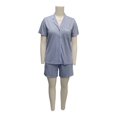 thumbnail image 1 of Pijama Secret Treasures Talla M con Botones Short Azul, 1 of 4