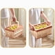 thumbnail image 5 of Cesta de almacenamiento plegable portátil - Caja de plástico apilable para picnic, compras y organización del hogar, 30,5x20,5x16,5 pulgadas, verde rosa, 5 of 6