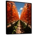 thumbnail image 2 of Designart "Contemporary Vineyard Scenery IV" Landscape & Nature Floater Framed Wall Art Living Room, 2 of 7