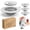 Gray, variant on 4 Pack Silicone Kitchen Sink Drain Catcher with Lid, 4.4" Top / 3" Mesh Basket, Grey Strainers for 3.1–3.9 Inch Openings, Anti-Clog Reusable Sink Stopper Covers, Odor-Proof & Easy to Clean