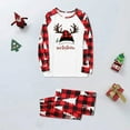 thumbnail image 7 of REORIAFEE Christmas Matching Family Pajamas 2 Piece Loungewear Long Sleeve Top and Pant Plaid Soft Lightweight Sleepwear Red S-2XL, 7 of 7