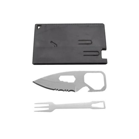 6 IN 1 Stainless Steel Credit Card Knife & Fork