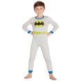 thumbnail image 2 of DC Comics Boys Batman Gray Tight Fit 2 Piece Long Sleeve Pajama Pant Set, 2 of 5