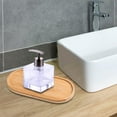 thumbnail image 6 of Wooden Vanity Tray Serving Tray Holder Vanity Plate Toilet Tank Tray Countertop Organizer Holder Bathroom Tray for Home Bathroom Oval, 6 of 8