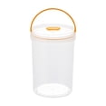 thumbnail image 2 of Airtight Food Storage Container with Handle, Clear Plastic Pantry Storage Jar for Snacks, Leakproof, 1450 mL Round with Silicone Seal, 2 of 6