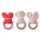 thumbnail image 3 of Wooden Baby Teething Ring, Cute Rabbit Shape, Newborn Tactile Training Teething Toy, 3 of 4