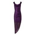 thumbnail image 5 of Wdgfv Womens Sequin Dress Elegant Off Shoulder Sequin Prom Gown with Pleated Midi Design for Formal Evening Events, 5 of 7
