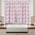 thumbnail image 2 of Ambesonne Cherry Blossom Kitchen Curtains, Cage Style Motif, 55"x39", Dried Rose and Pale Pink, 2 of 3