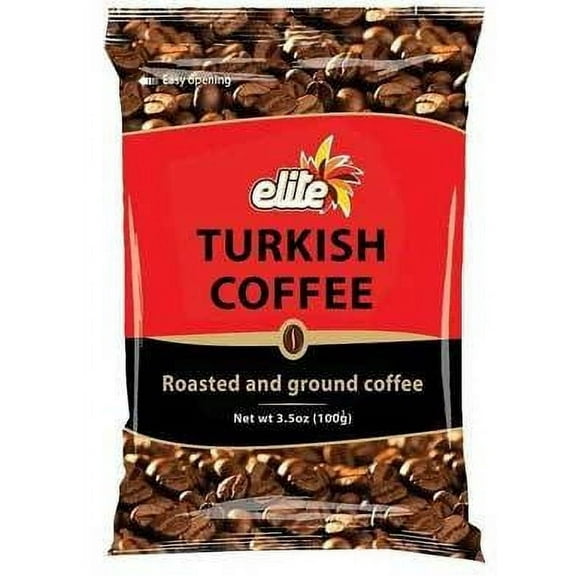 Elite Turkish Coffee Roasted and Ground 3.5 Ounce (3 Pack)