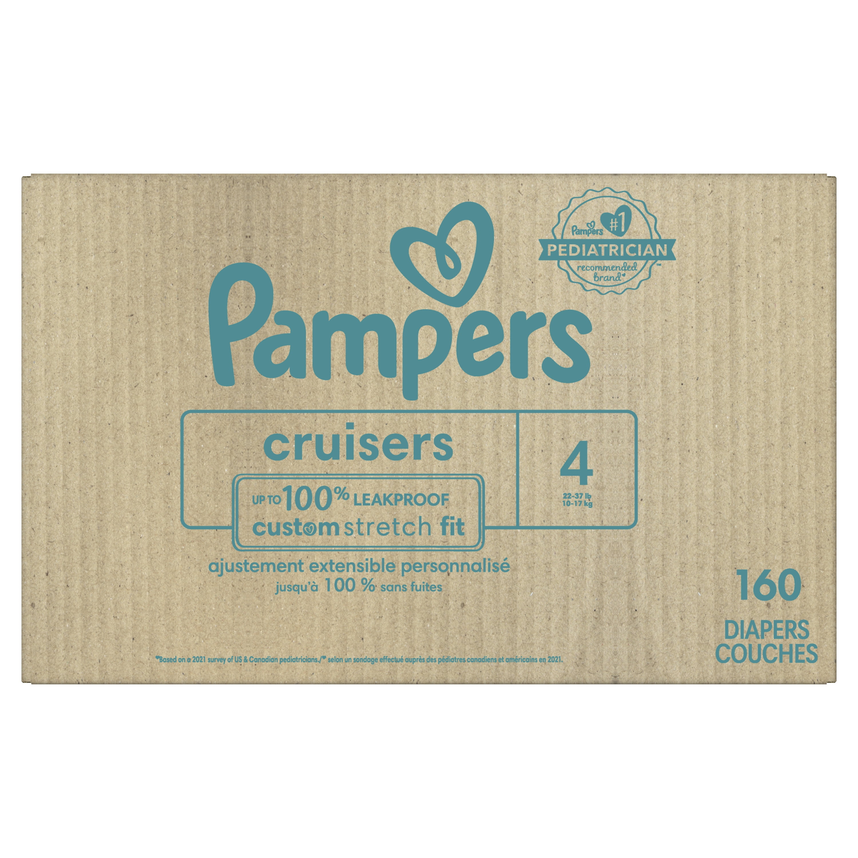 Pampers Cruisers Diapers Size 4, 160 Count (Select for More Options)