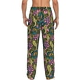 thumbnail image 6 of Cauagu Snake And Flower Mens Pajama Pants Sleep & Lounge Pants,PJ Bottoms with Pockets-Large, 6 of 7