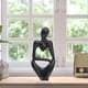 thumbnail image 5 of Escultura de abstracto Sunnimix Figura Pensador abstracto Decoración del hogar colecciones de regalos de cumpleaños Negro, 5 of 7