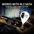 thumbnail image 4 of SSD Ediloca EN206 1 TB M.2 SATA III 6 Gb/s 3D TLC NAND 550/480 Mb/s, 4 of 6