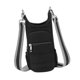 thumbnail image 5 of Portabotellas con correa, bolso de hombro con bolsillo para teléfono móvil, moderno Negro, 5 of 9
