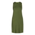 thumbnail image 3 of Time and Tru Women’s Sleeveless Knit Swing Dress, Sizes XS-XXXL, 3 of 4