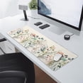 thumbnail image 3 of Cute Wild Flowers Mouse Pad XL Boho Aesthetic Floral Chic Plant Extended Table Mat 80X30cm Non-Slip Rubber Base Stitched Edge Large Mousepad for Desk Gaming Laptop Desk Top,31.5×11.8 Inch, 3 of 6