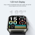 thumbnail image 4 of Kugisaki Smart Watches for Men Women 1.83" HD Full Touchcontrol Screen Fitness Watch with Bluetooth Calling Sport Tracker Ideal Gifts, 4 of 8