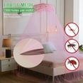 thumbnail image 4 of VISATOR Mosquito Net Bed Canopy for Girls,King Canopy Bed Curtains Queen Size from Ceiling,Dome Mosquito Netting Bed Tent Twin Girls Canopy Bed Decor for Baby Crib,Kid Bed and Adult Beds (Pink-Dome), 4 of 15