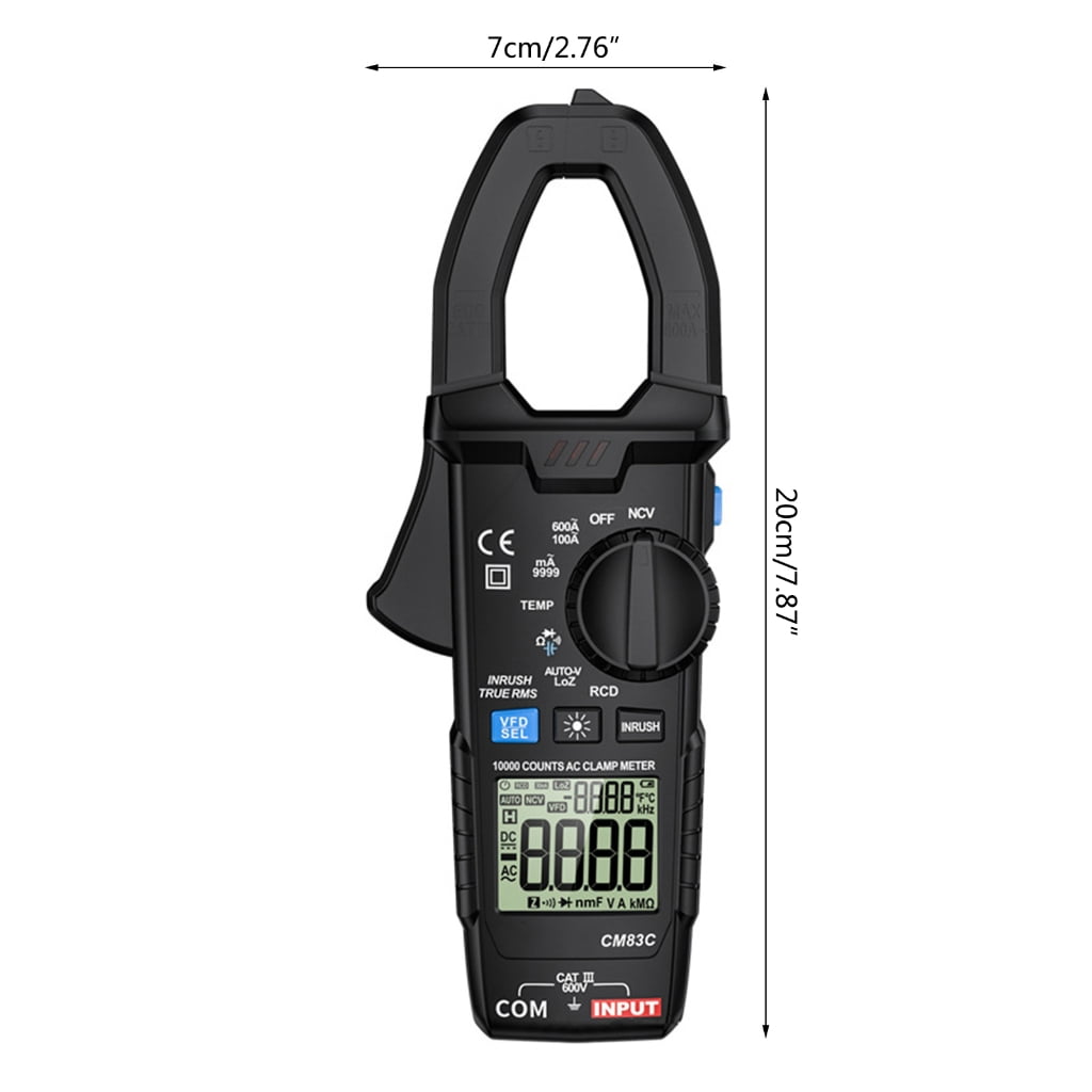 MOMOJIA Upgraded Digital Clamp Meter High Accuracy Multimeter with LCD Backlight NCV
