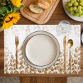 thumbnail image 4 of Eucalyptus Leaves Placemats Set of 4, Spring Plants Country Yellow Placemats for Dining Table, Place Mats for Kitchen Tabletop, Waterproof Wipeable Dining Table Mats Set, 4 of 9