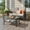 Beige, variant on Ovios 2 Pieces Outdoor Patio Furniture High Back Wicker Rattan Outdoor Sectionals Set with Table for Backyard Balcony