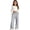 Grey, variant on LRen Girl Sweatpants Straight Wide Leg Kids Loose Waist Casual Joggers Loose Athletic Pants with Pockets Back To School Soft Stretch Baggy Pants