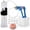 Blue, variant on LeLuv® Maxi Penis Pump w/ Blue Handle, Clear Hose | Donut, 4 Constriction Rings | 12" x 2.00" Vibrating Cylinder