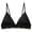 Black, variant on Women's Seamless Ice Silk Strapless Bra With Backless Design Wirefree Front Closure Bra, Size M