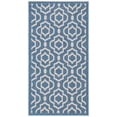 thumbnail image 3 of Safavieh Courtyard Lavern Geometric Indoor/Outdoor Area Rug, Blue/Beige, 2'7" x 5', 3 of 9