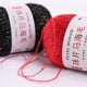 thumbnail image 2 of Nvzi Hilo de mohair fino de 100 g con lentejuelas para tejer a ganchillo, hilo de lana de encaje suave y esponjoso, hilo de cuentas para suéteres, chal, gris claro, 2 of 4