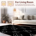 thumbnail image 2 of ODIKA 4'x6' Machine Washable Non-Slip Area Rug, Whimsical Bat Wing Halloween Night High Traffic Rug, Black, 297452, 2 of 7