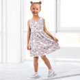 thumbnail image 7 of Girls Dress Ice Cream Snowman Sleeveless Dress for Girls Hem A-Line Casual Sundress, 7 of 7