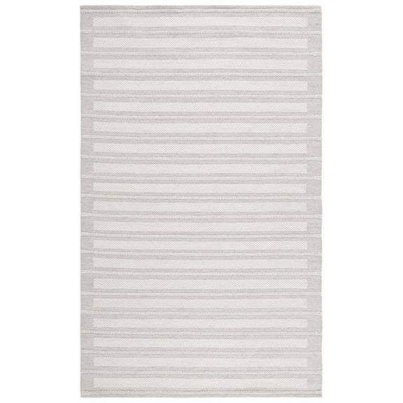 SAFAVIEH Kilim Alondra Striped Area Rug, Grey/Ivory, 3' x 5'