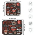 thumbnail image 3 of Coffee Theme Beans Dish Drying Mat for Kitchen Counter 16 x 18 Inch Absorbent Microfiber Dry Dishes Mats Drainer Mat Dish Drying Pad for Countertops, 3 of 6