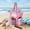 112#Pink, variant on Multi‑Pocket Mesh Beach Tote Bag,Quick‑Dry Sand‑Releasing Swim Shower Caddy With Reinforced Handles,Optional Inner Liner Organizer for Beach Pool Gym Camping Travel Outdoor Use