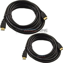 Male HDMI to HDMI 3ft AV Cable w/ Ethernet for HDTV DVD PC 1080p 1080i 4K (2/pk)