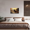 thumbnail image 4 of ZHONGYUTONG Bison Canvas Wall Art American Buffalo Pictures Wall Decor Wilderness Animal Painting Print for Living Room Decor Framed (16.00" x 24.00"), 4 of 5