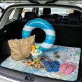 thumbnail image 2 of Yuyamidu Watercolor Sea Turtle Car Trunk Mat 29" x 39", All Weather Anti Slip Trunk Protection Liner for Most Vehicle Models, 2 of 7