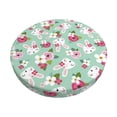 thumbnail image 2 of Lsque Bunny And Rose Round Bar chair cushion covers Velvet Fabric Premium Comfort Protects from Scratches and Stains for 14-17 Inch Chair- 13 inch, 2 of 7