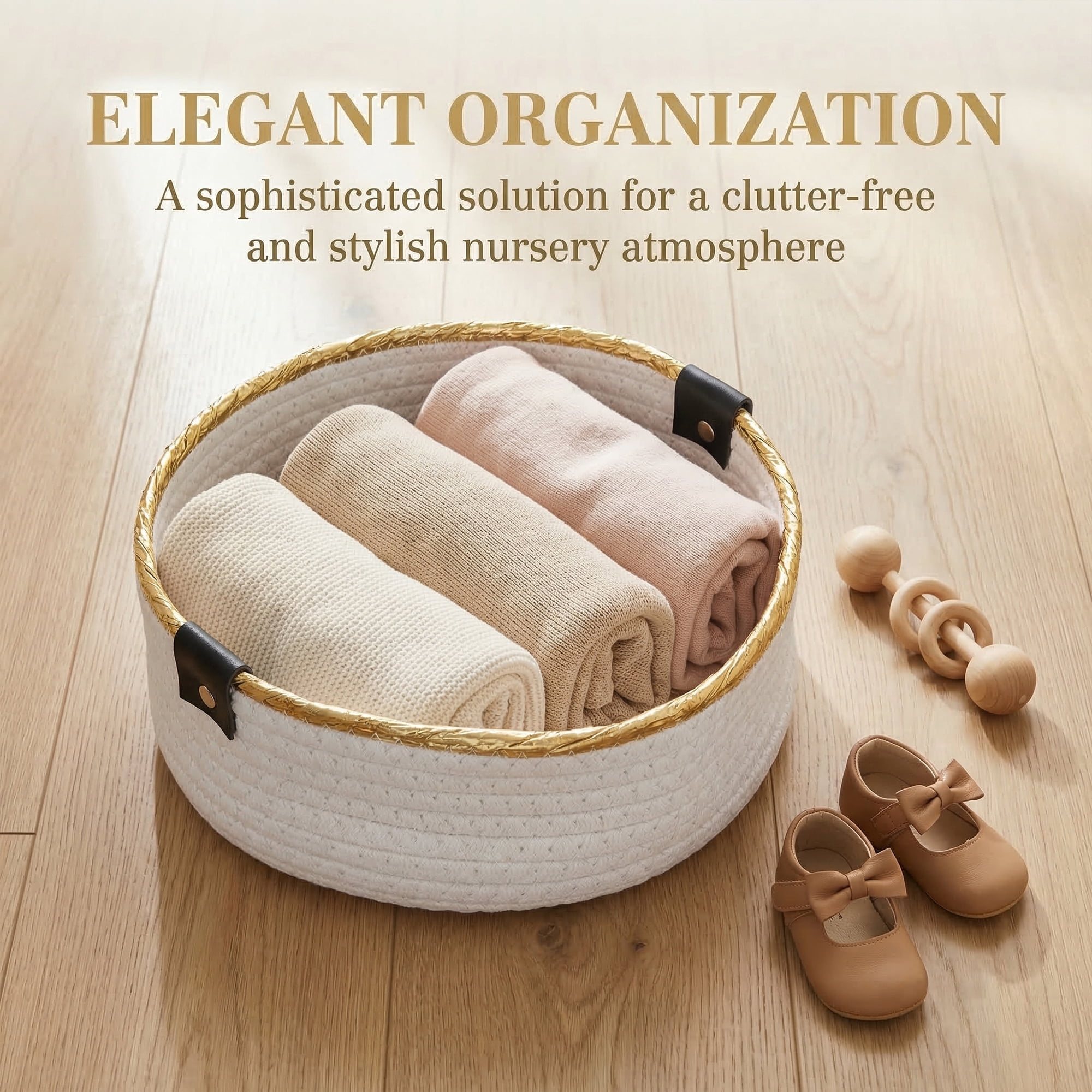 Unique Bargains 3pcs Woven Storage Basket for Key Tray Bowl Light Yellow 3pcs