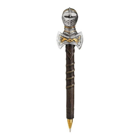 Design Toscano Knights of the Realm: Double Axe Battle Armor Pen
