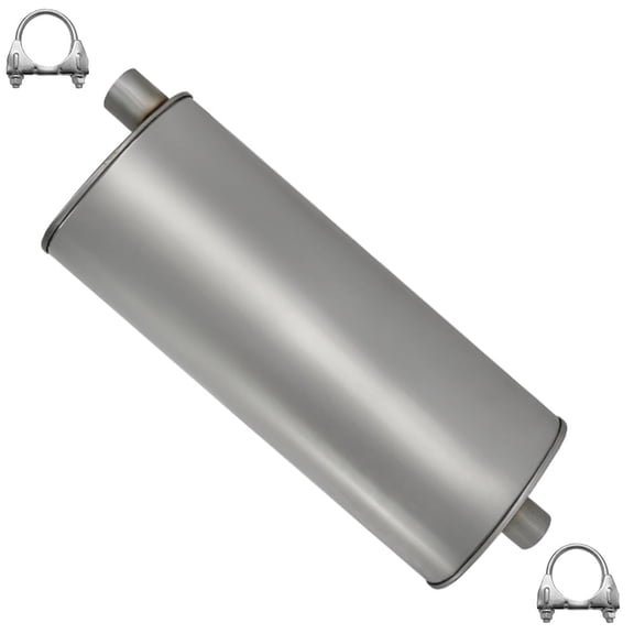 Northeastern Exhaust Muffler Fits 2006-2010 Jeep Commander 3.7L, 4.7L & 5.7L - Direct Fit | Stainless Steel