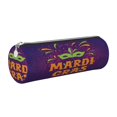 thumbnail image 1 of Disketp Mardi Gras2 Estuche Organizador de Lápices de Cuero, Estuche de Oficina con Cremallera para Bolígrafo y Lápiz, 1 of 6