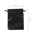 thumbnail image 2 of Raindrops 20Pcs Satin Bags With Drawstring Black For Elegant present Packaging 7.86X5.89In, 2 of 8
