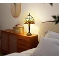 thumbnail image 5 of Orinova Tiffany-Style Table Lamp Stained Glass Bedside Lamp for Living Room Bedroom Traditional Desk Light 14.5'' H Multi-Color, 5 of 8