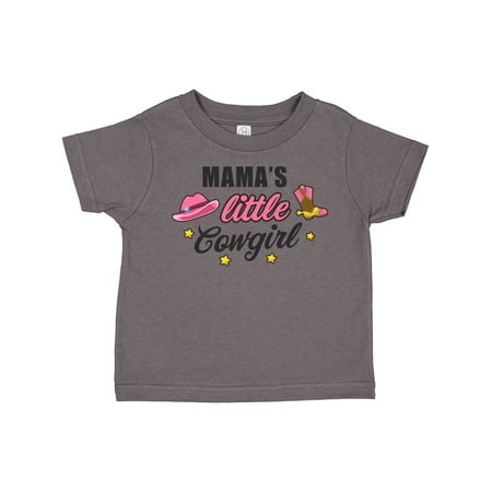 

Inktastic Mamas Little Cowgirl with Cowgirl Hat and Boots Gift Toddler Toddler Girl T-Shirt