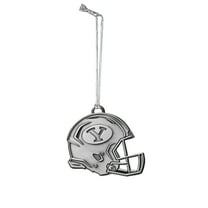 BYU Metal Helmet Ornament