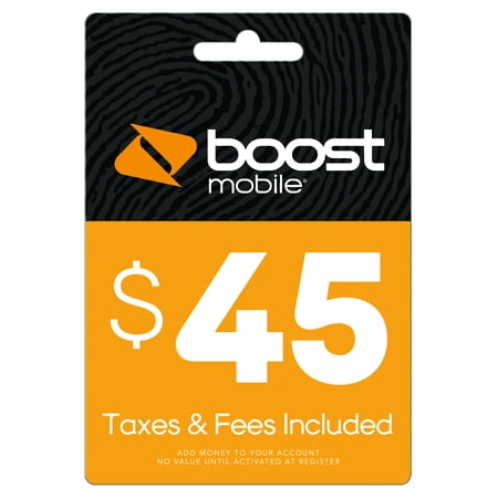 Boost Mobile $45 Re-Boost Card (Email Delivery)