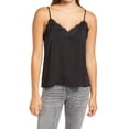 thumbnail image 6 of Women's Halogen Velour Lace Camisole, Size Medium - Black, 6 of 7