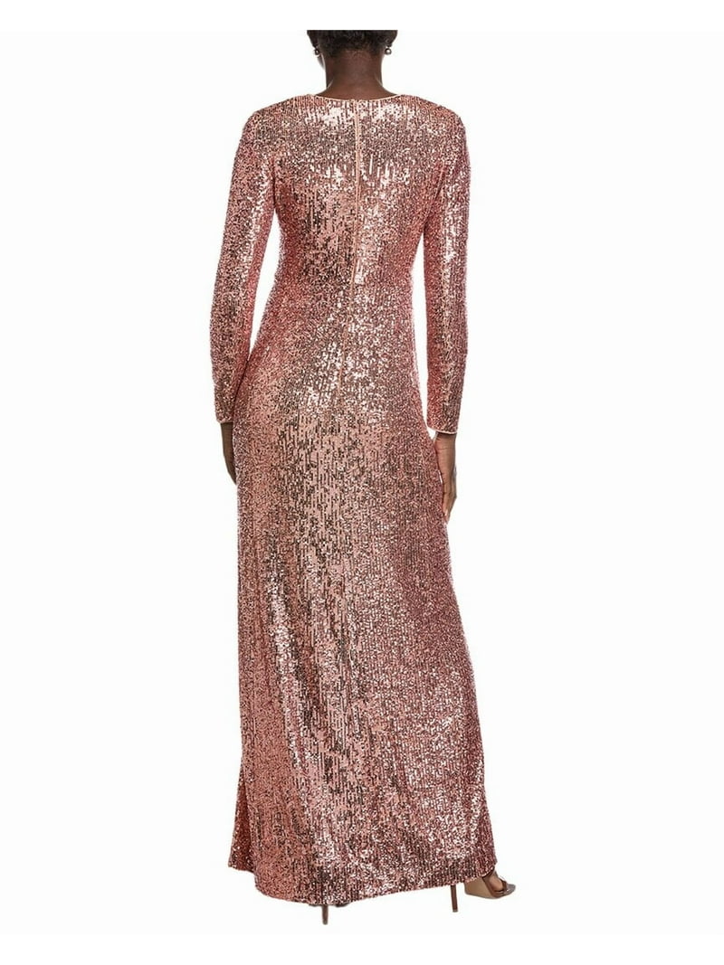 akris sequin dress Corded Sequins on Chiffon Cocktail Sheath Dress Black / 12